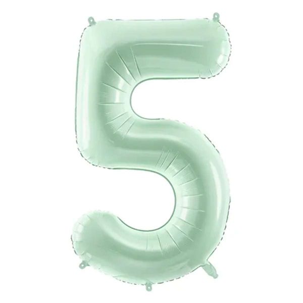 Folienballon Medium 5 Pastelgrün 72 cm
