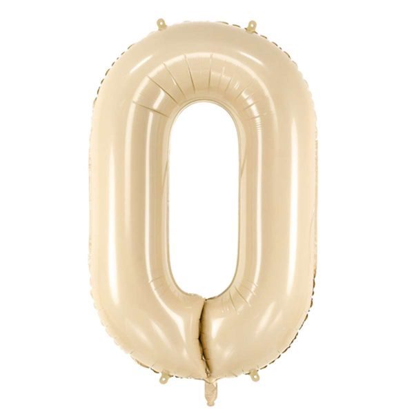 Folienballon Medium 0 Beige 72 cm