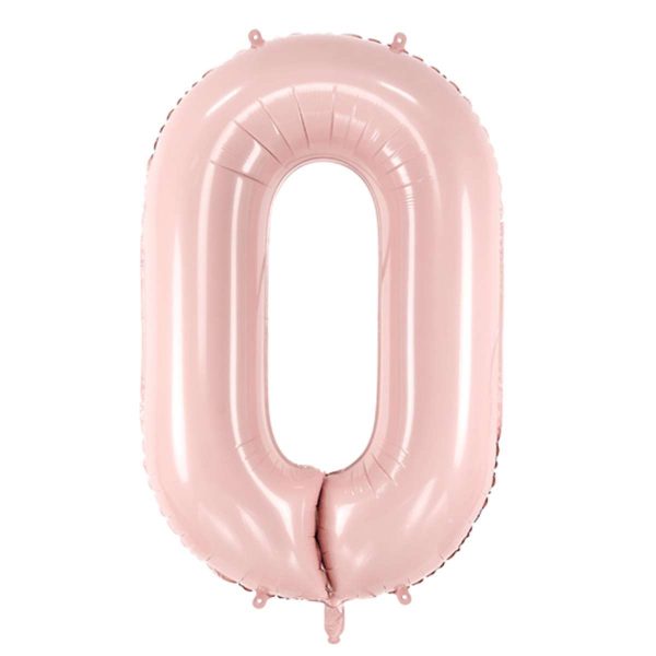Folienballon Medium 0 Pastelrosa 72 cm
