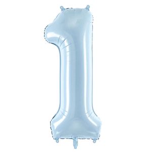 Folienballon Medium 1 Pastelblau 72 cm