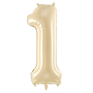 Folienballon Medium 1 Beige 72 cm