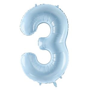 Folienballon Medium 3 Pastelblau 72 cm