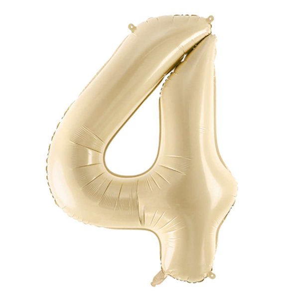 Folienballon Medium 4 Beige 72 cm