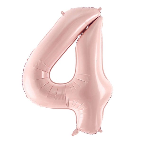Folienballon Medium 4 Pastelrosa 72 cm