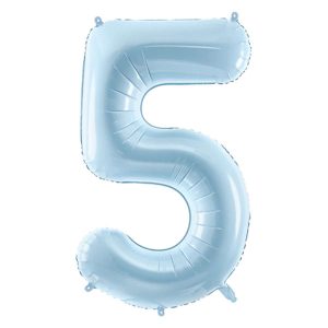 Folienballon Medium 5 Pastelblau 72 cm