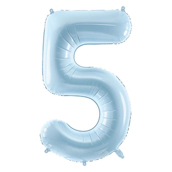 Folienballon Medium 5 Pastelblau 72 cm