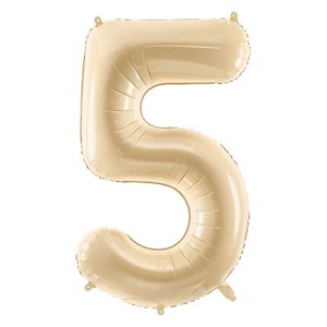 Folienballon Medium 5 Beige 72 cm