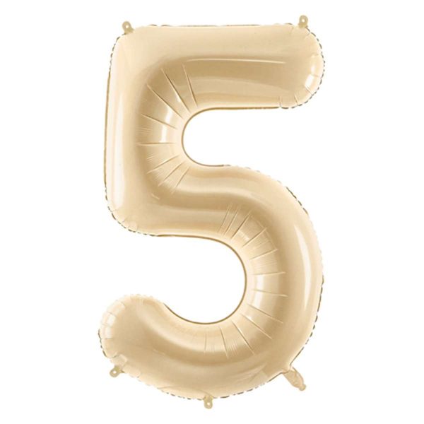 Folienballon Medium 5 Beige 72 cm
