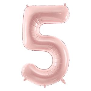 Folienballon Medium 5 Pastelrosa 72 cm