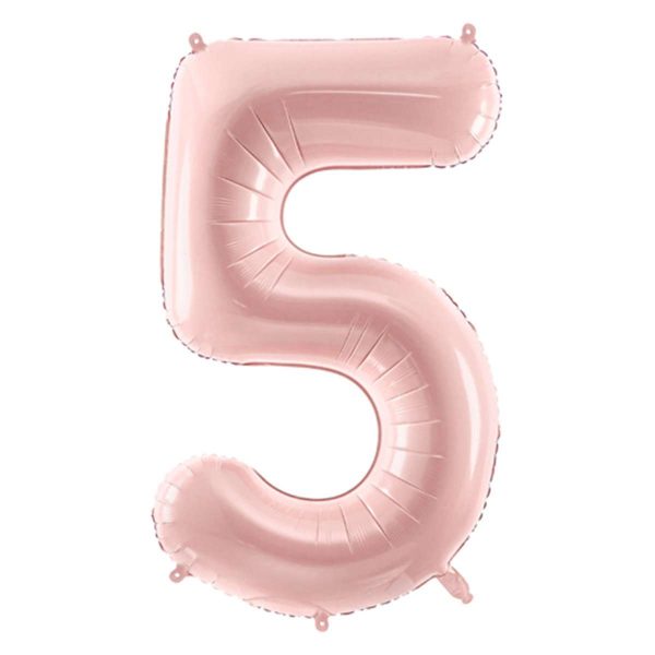 Folienballon Medium 5 Pastelrosa 72 cm