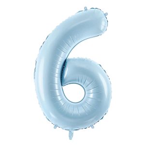 Folienballon Medium 6 Pastelblau 72 cm