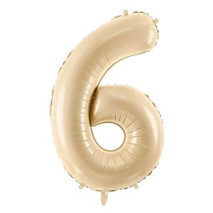 Folienballon Medium 6 Beige 72 cm