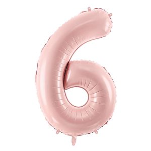 Folienballon Medium 6 Pastelrosa 72 cm