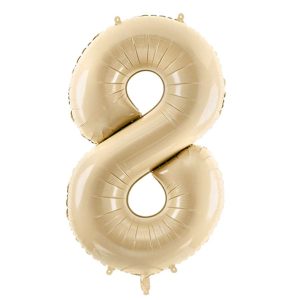 Folienballon Medium 8 Beige 72 cm