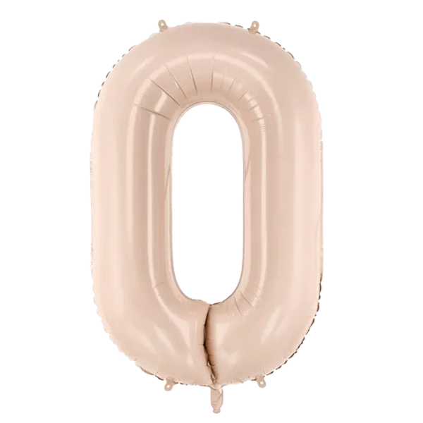 Folienballon Medium 0 Dunkelbeige 72 cm