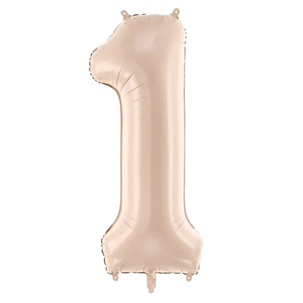 Folienballon Medium 1 Dunkelbeige 72 cm