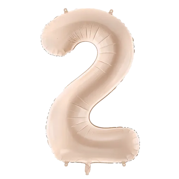 Folienballon Medium 2 Dunkelbeige 72 cm