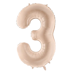 Folienballon Medium 3 Dunkelbeige 72 cm
