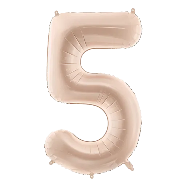 Folienballon Medium 5 Dunkelbeige 72 cm