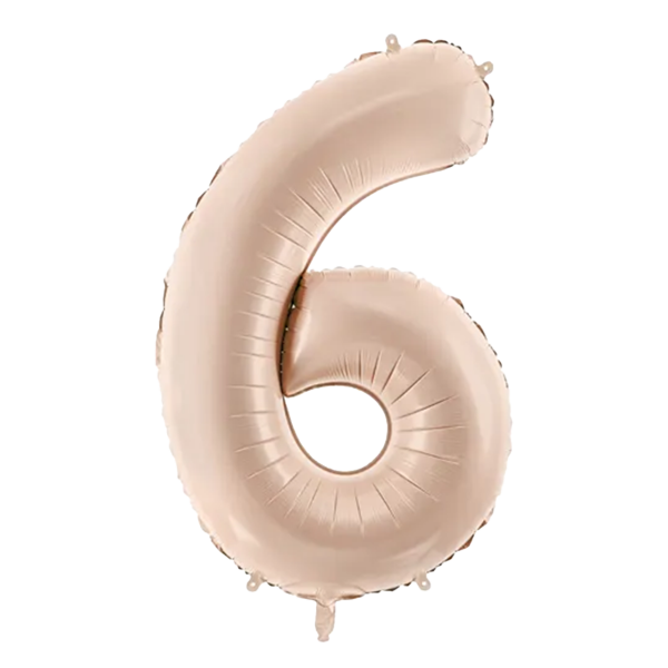FB230T-6-013C_1_600x600@2x Folienballon Medium 6 Dunkelbeige 72 cm