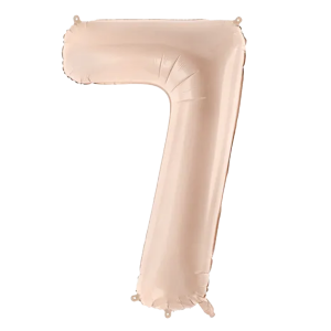 Folienballon Medium 7 Dunkelbeige 72 cm