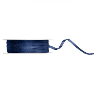 Geschenkband / Satinband - Marinenblau, 3mm/50m