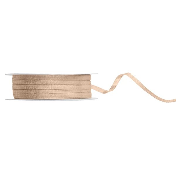 Geschenkband / Satinband - Pfirsich, 3mm/50m
