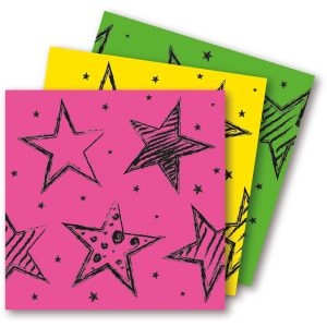 Neon Party Servietten 33x33 cm - 20 Stück