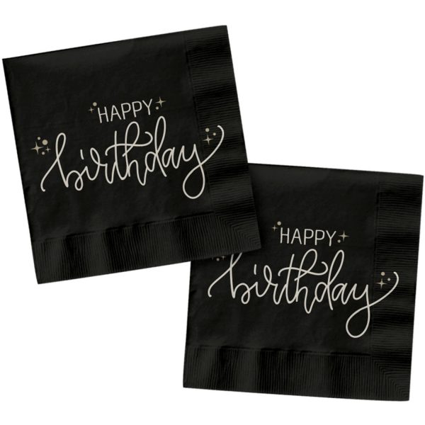 Servietten - Crème Noir - 33 x 33 cm - 20 Stück