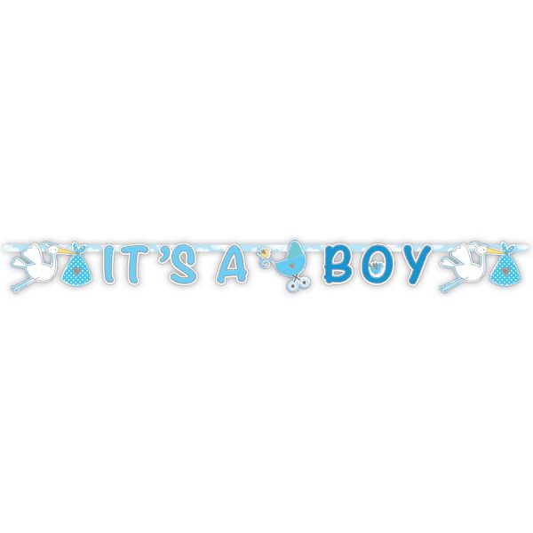 Unbenannt Buchstabengirlande Geburt Junge It‘s a Boy