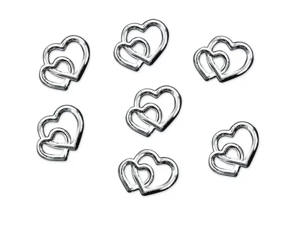 Streudeko Herzen, silber, 10mm