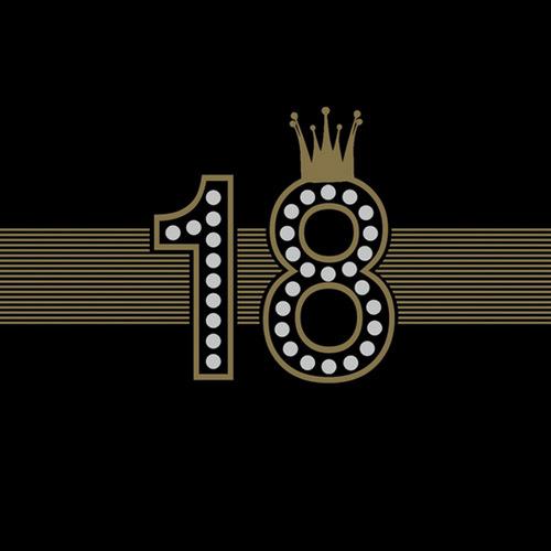 20 Servietten 18th Hollywood Style – König mit 18 Jahren 33x33cm