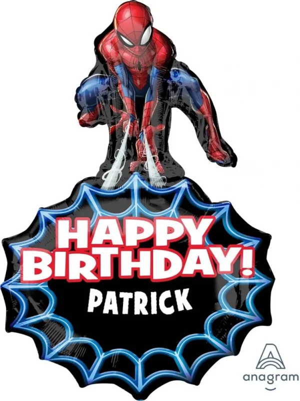 Folienballon Spider Man Personalisiert 86cm