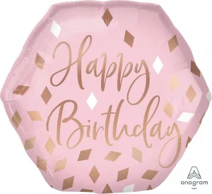 Folienballon Blush Birthday 55cm