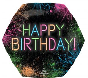 Folienballon Let's Glow Crazy 58cm