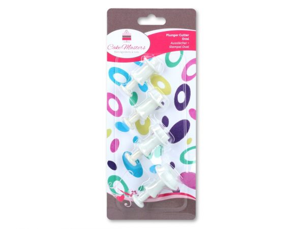 Cake-Masters Ausstecher + Stempel Oval 4er