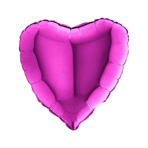 Folienballon "Herz" Puple metallic 91cm