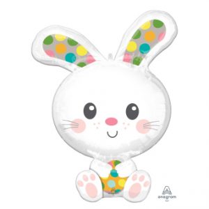 SuperShape Spotted Bunny Folienballon 58 cm x 73 cm
