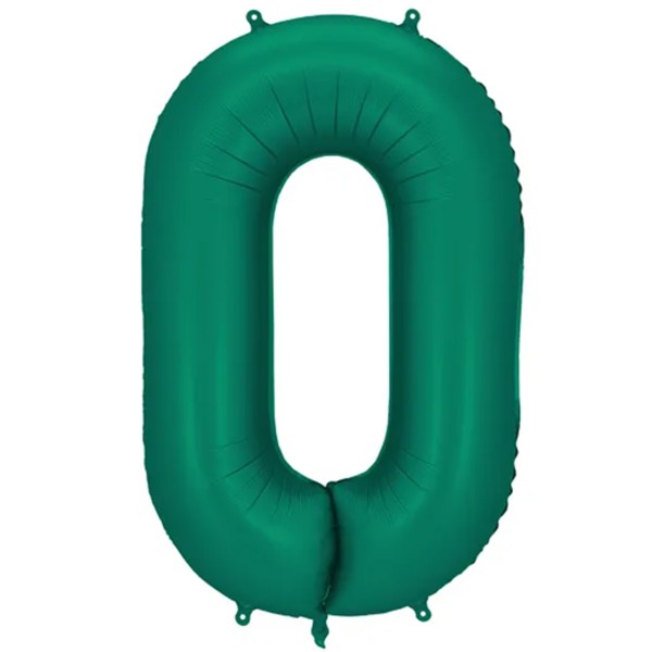 Folienballon Large 0 Flaschengrün 86cm