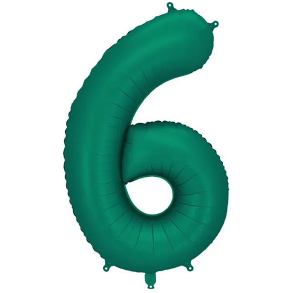 Folienballon Large 6 Flaschengrün 86cm