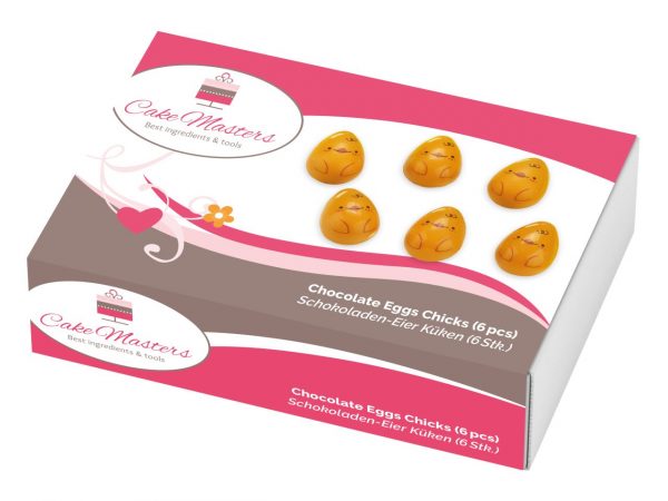 Cake-Masters Schokoladen-Eier Küken 6 Stück