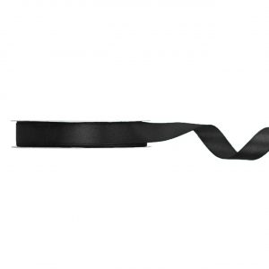 Satinband - Satin - 12mm - Schwarz