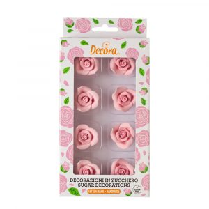 Decora Rosen rosa 8 Stück