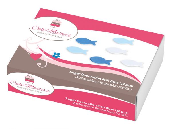 Cake-Masters Zuckerdekor Fische blau 12 Stück