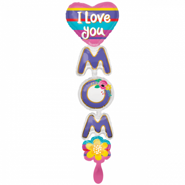 3919301_Bild_1 Folienballon " I Love You Mum" Muttertag Ø 167cm