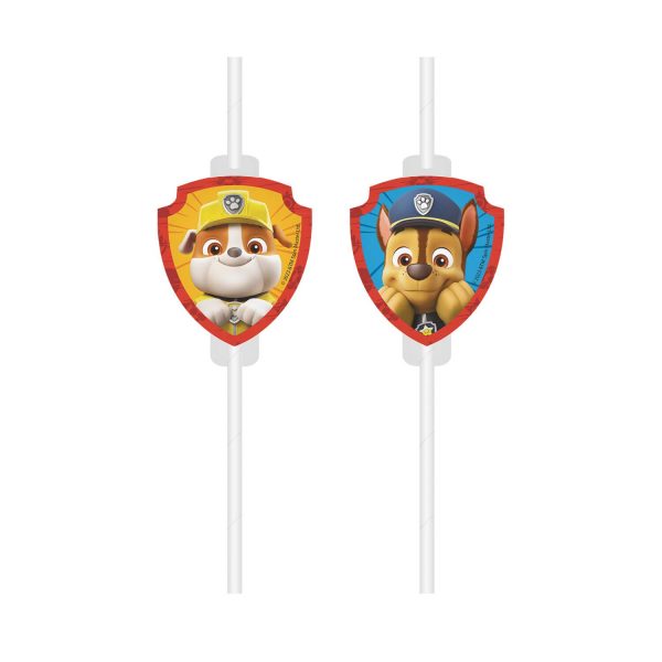 4 Paw Patrol Strohhalme