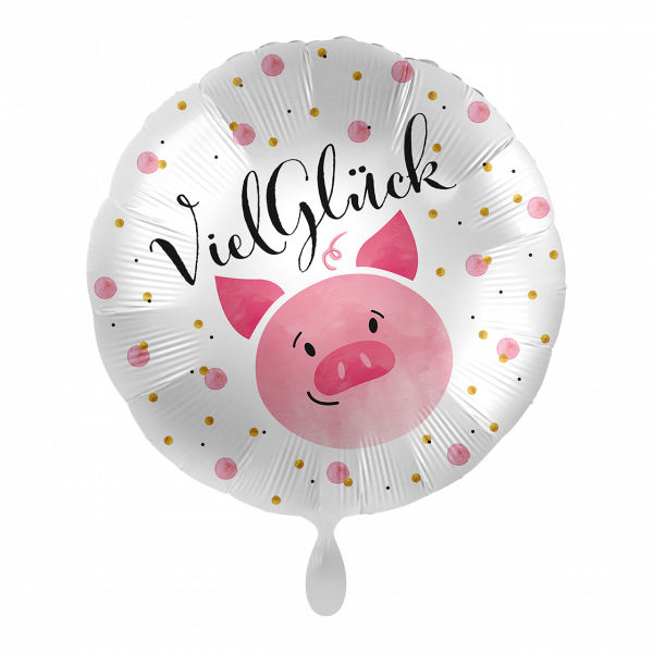 Bild_1_70871K Folienballon " Good Luck Piggy" 43cm