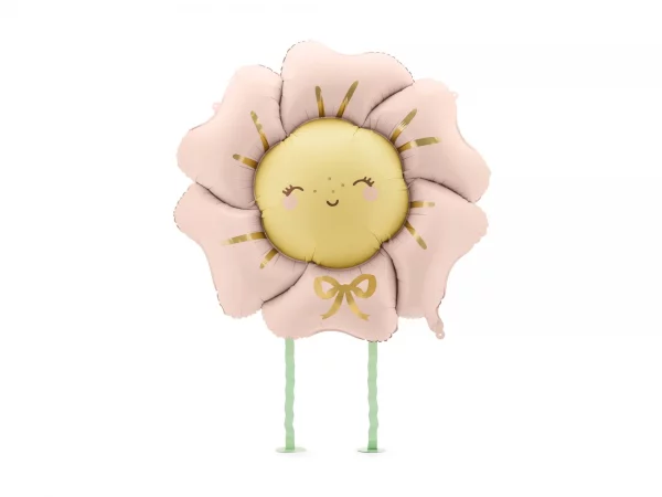Folienballon Blume, 104x104 cm, rosa