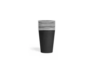e 8 Becher schwarz 210ml