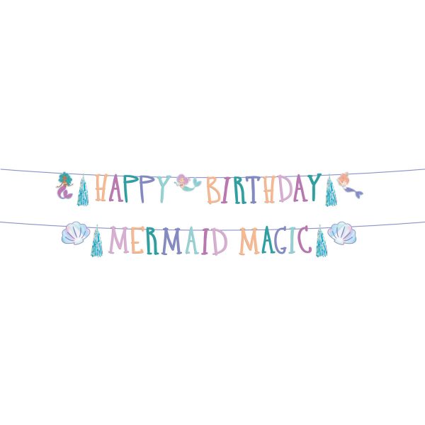 Buchstabengirlande Set - Mermaid Magic- 1,5 meter